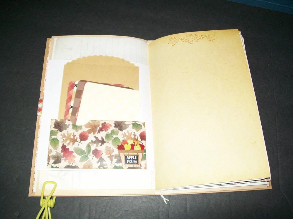 Handmade Fall Junk Journal Gratitude Holiday Blank Journal Fall Planner