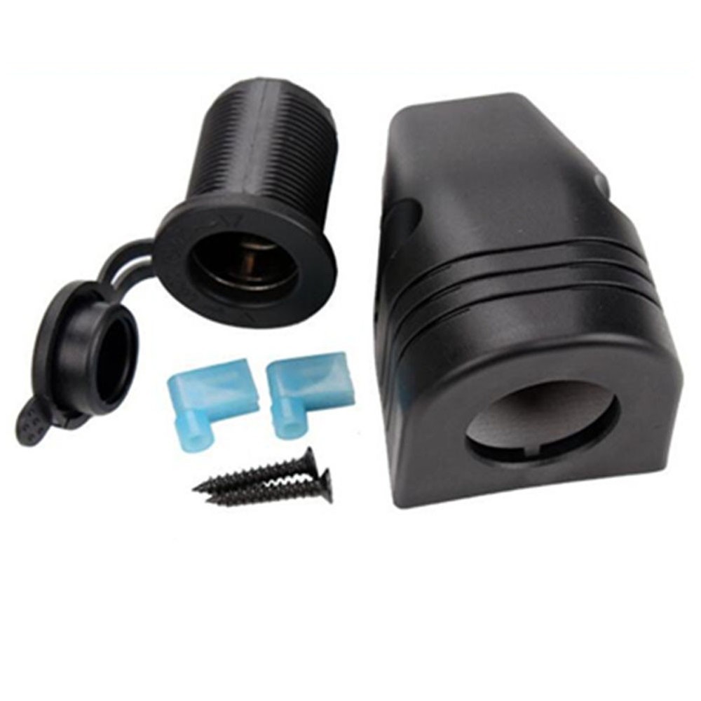 Car Boat Cigar Lighter Socket Surface Power Plug Outlet Mount Base Accessories