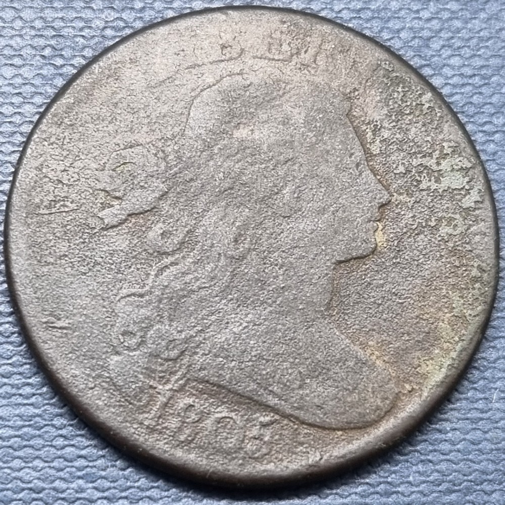 1805 Draped Bust Large Cent 1c Better Grade Details #95826