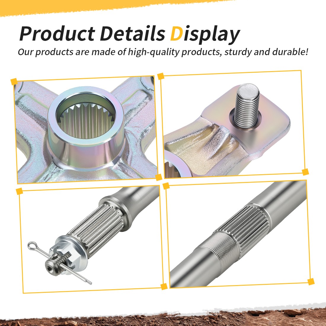 Rear Axle Shaft & Wheel Hubs Kit for Yamaha Banshee 350 YFZ350 1987 1991-2006