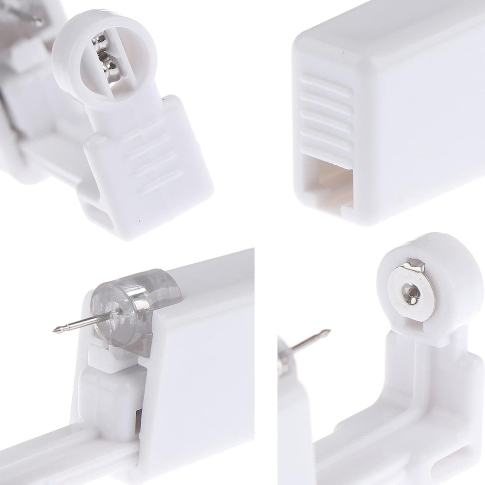 Nose Piercing Gun Kit Disposable 2 Pack with Studs