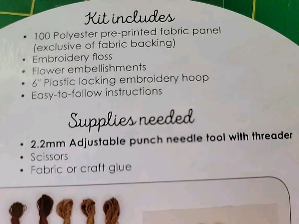 Needle Punch Kit - 6" x 6" Easy to Follow " Deer " Pattern