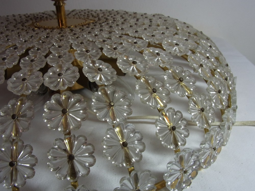 Mid Century 60's Austria Emil Stejnar Flush Mount Ø 20" Ceiling Lamp #^
