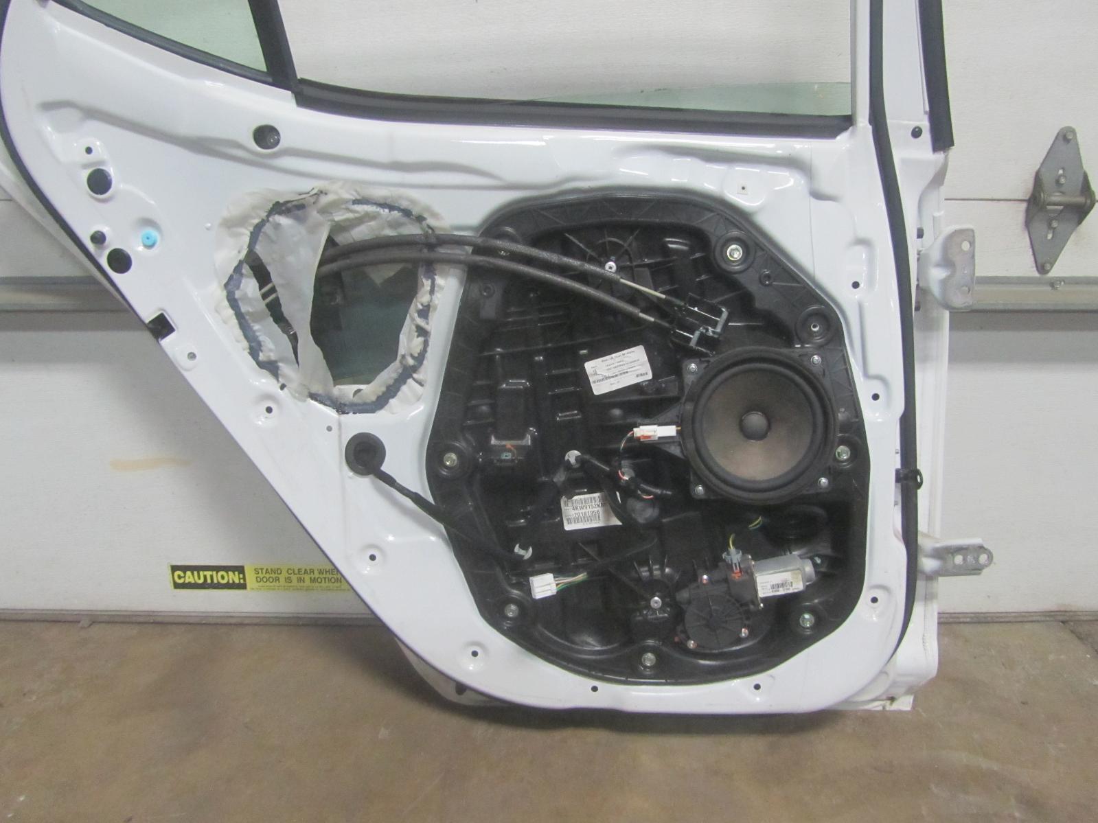 11-15 KIA OPTIMA LR Left Driver Rear Door Left Rear Door Snow White Pearl SWP