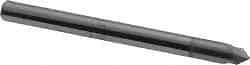Accupro 1/8" Cutter Head Diam, 1/8" Shank, 2 Flute Single End Solid Carbide C...