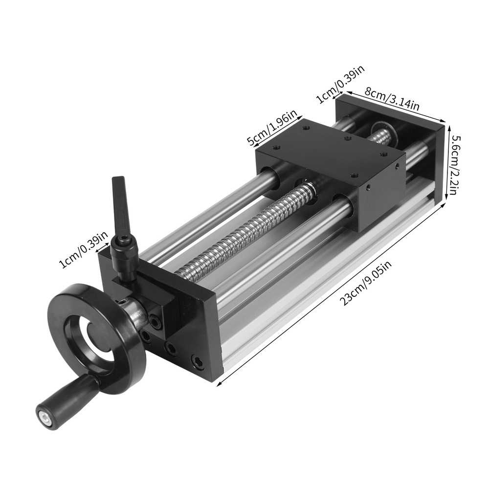 Dual Optical Axis Manual Sliding Table Rail Guide for Precision Positioning