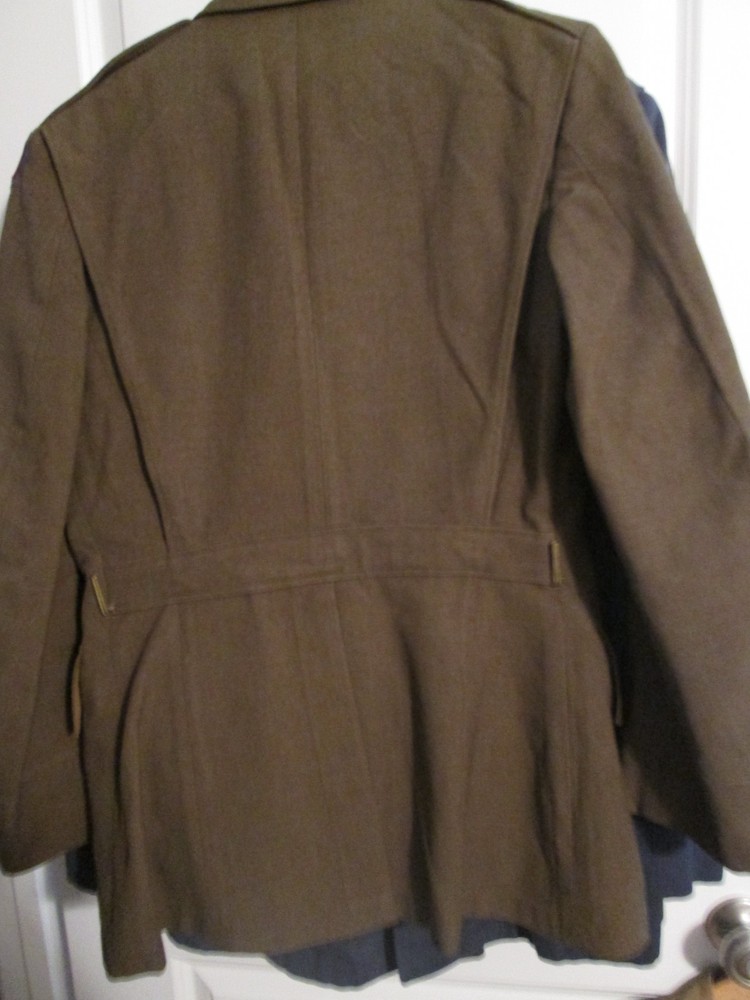 WW2 US Army four button jacket & trousers 2nd EngineerBn Normandy Bulge read