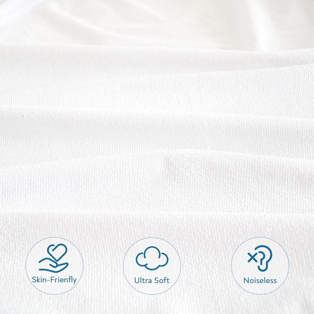 Queen Mattress Protector Waterproof Cover Absorbent Fitted Sheet up - 18'' Deep