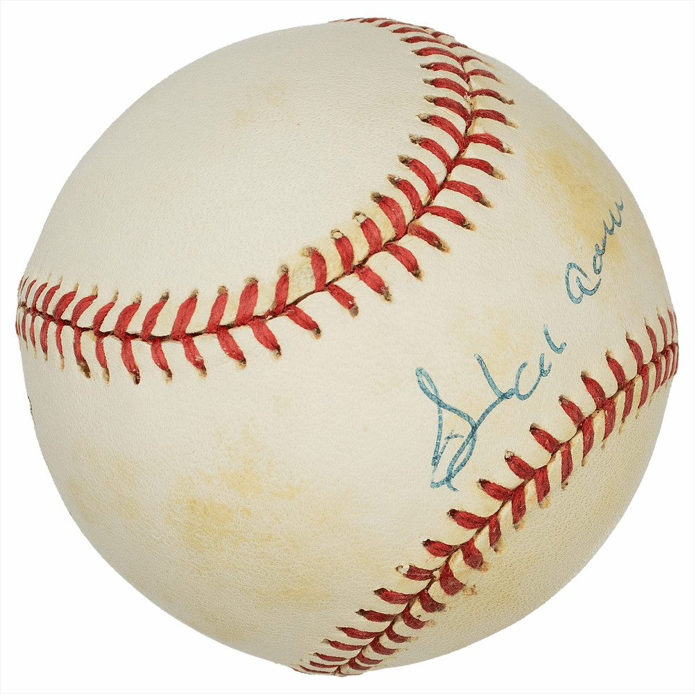 1992-93 Hank Aaron Signed Baseball JSA Authenticated w/ LoA