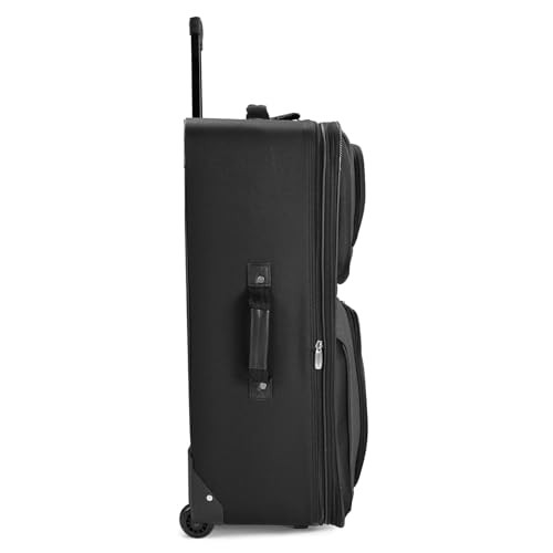 Amsterdam Expandable Rolling Upright Luggage 8-Piece Set Gray