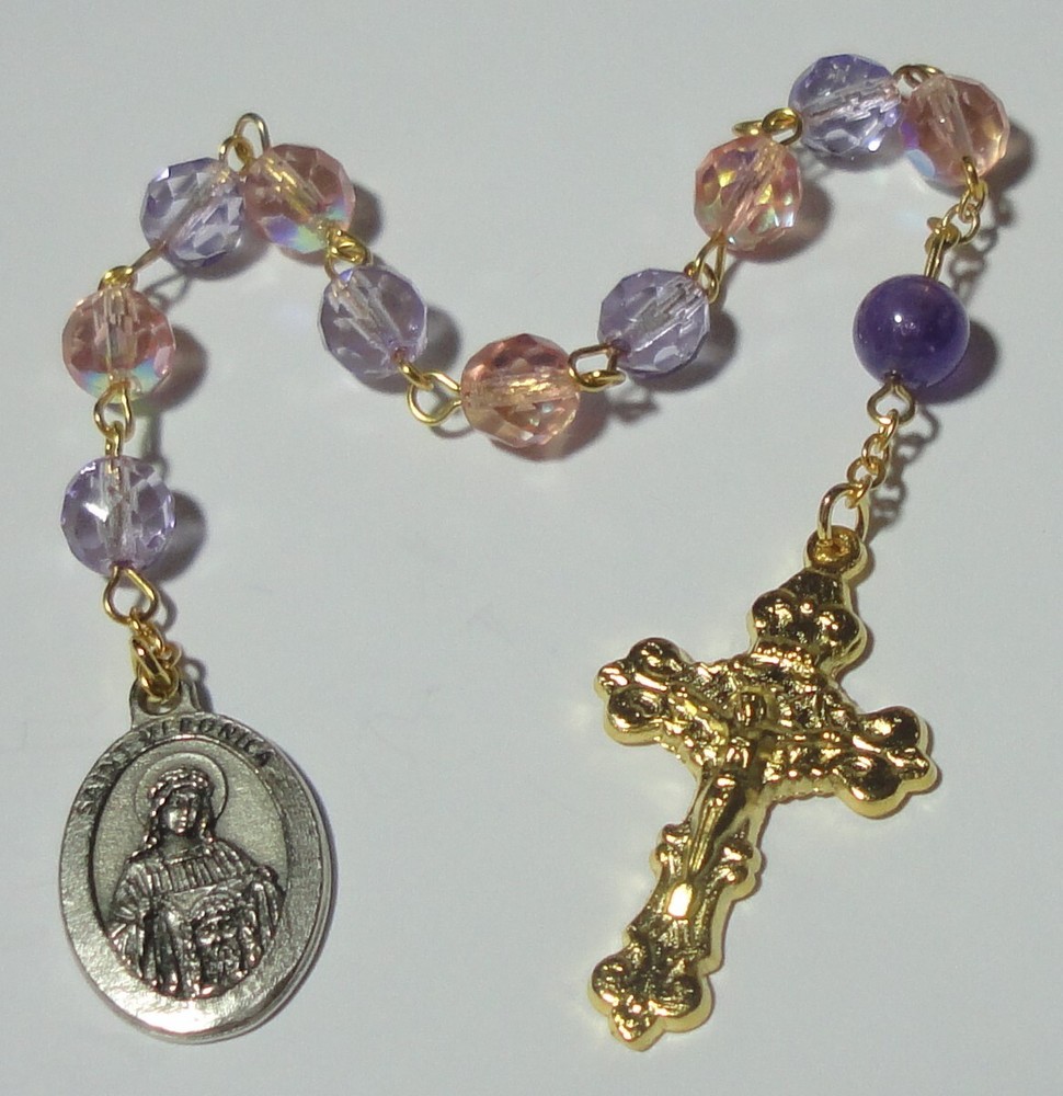 St Veronica Single Decade Rosary - Photographers, Textiles, Laundry Workers