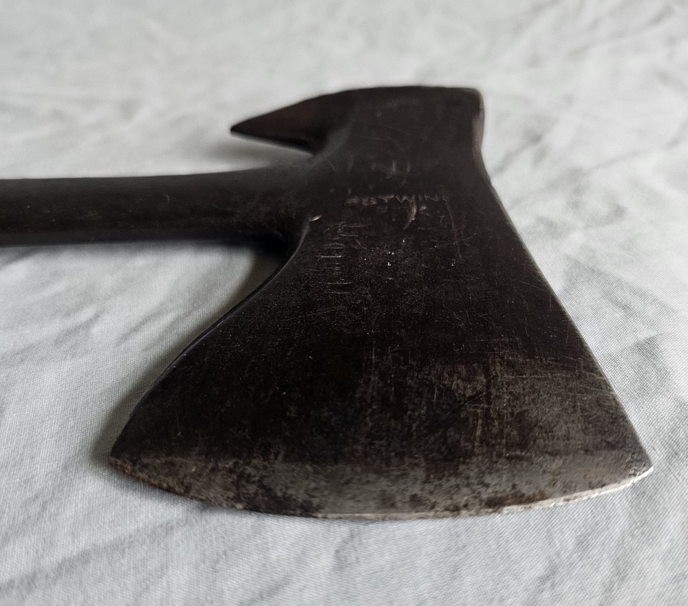 1920's antique Estwing UtilAx Trapper axe puller crate hammer 3 Rivet handle