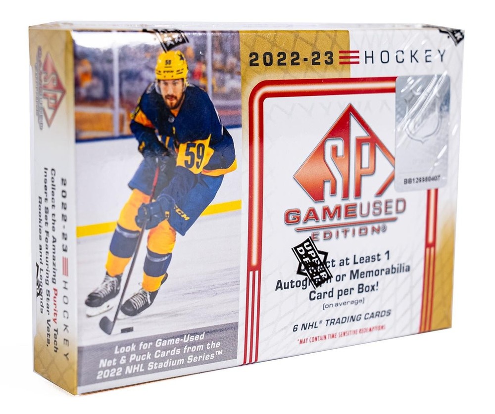 2022/23 UPPER DECK SP GAME USED HOCKEY HOBBY BOX
