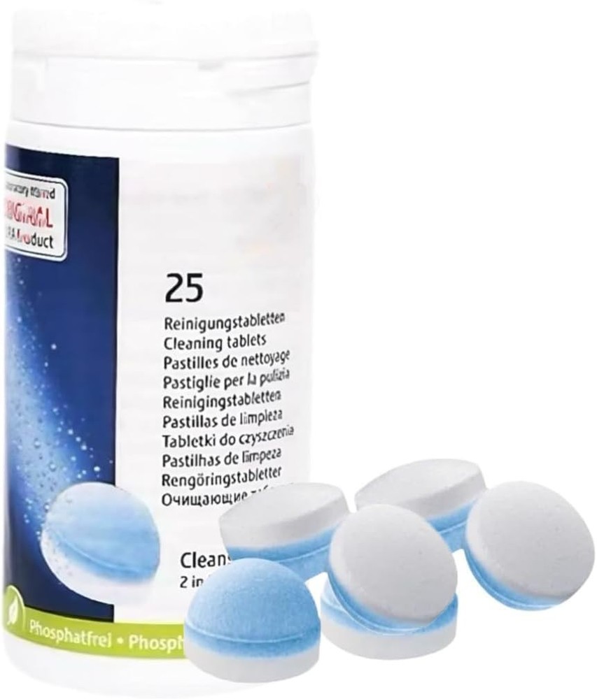 Descaling Cleaning Tablets for Fully Automatic Coffee Machines - 25 Count Pack