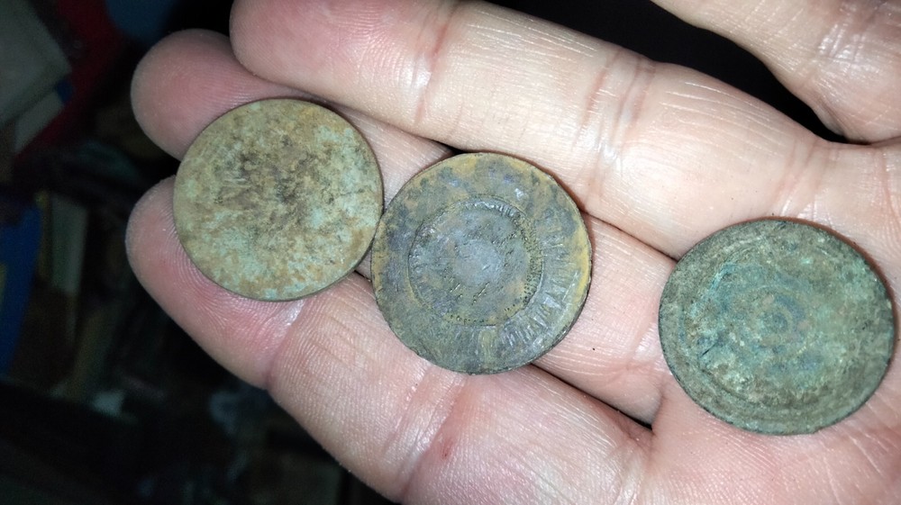 antique gold silver brass scale weights