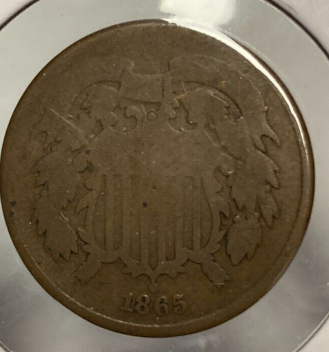 1865 2¢ Coin 1321