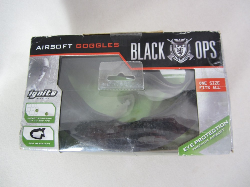 Airsoft Ignite Black Ops Tactical Goggles