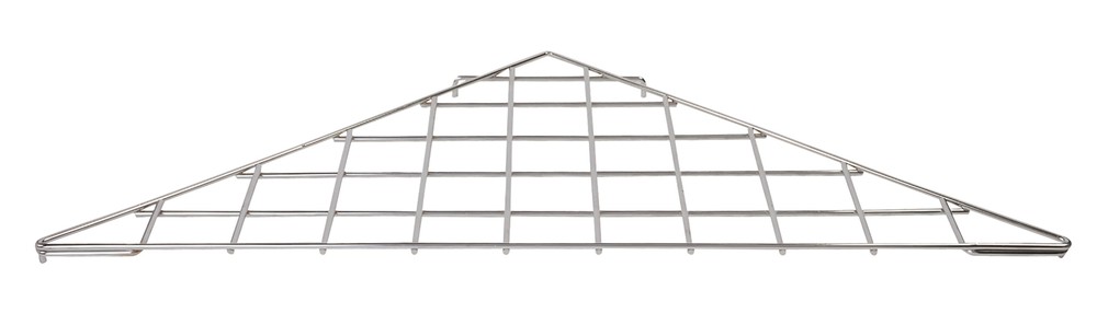 SSWBasics Triangle Chrome Shelf - 24"x 24" x 32" - For Wire Grid