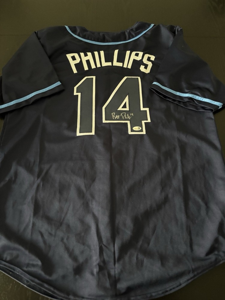 Rays Brett Phillips signed Jersey JSA Authentic
