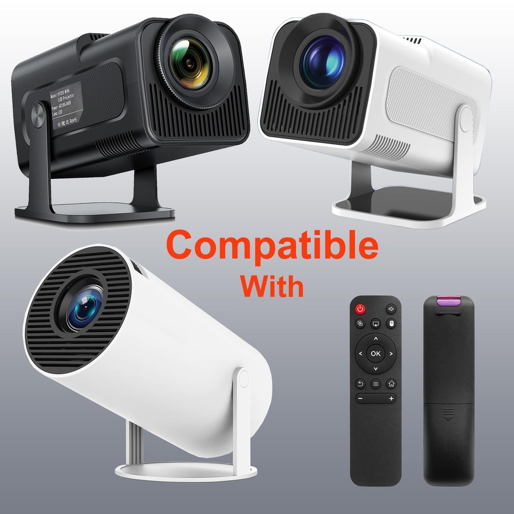 Molgoc Replacement Remote for Mini Projector,Compatible with Magcubic Black