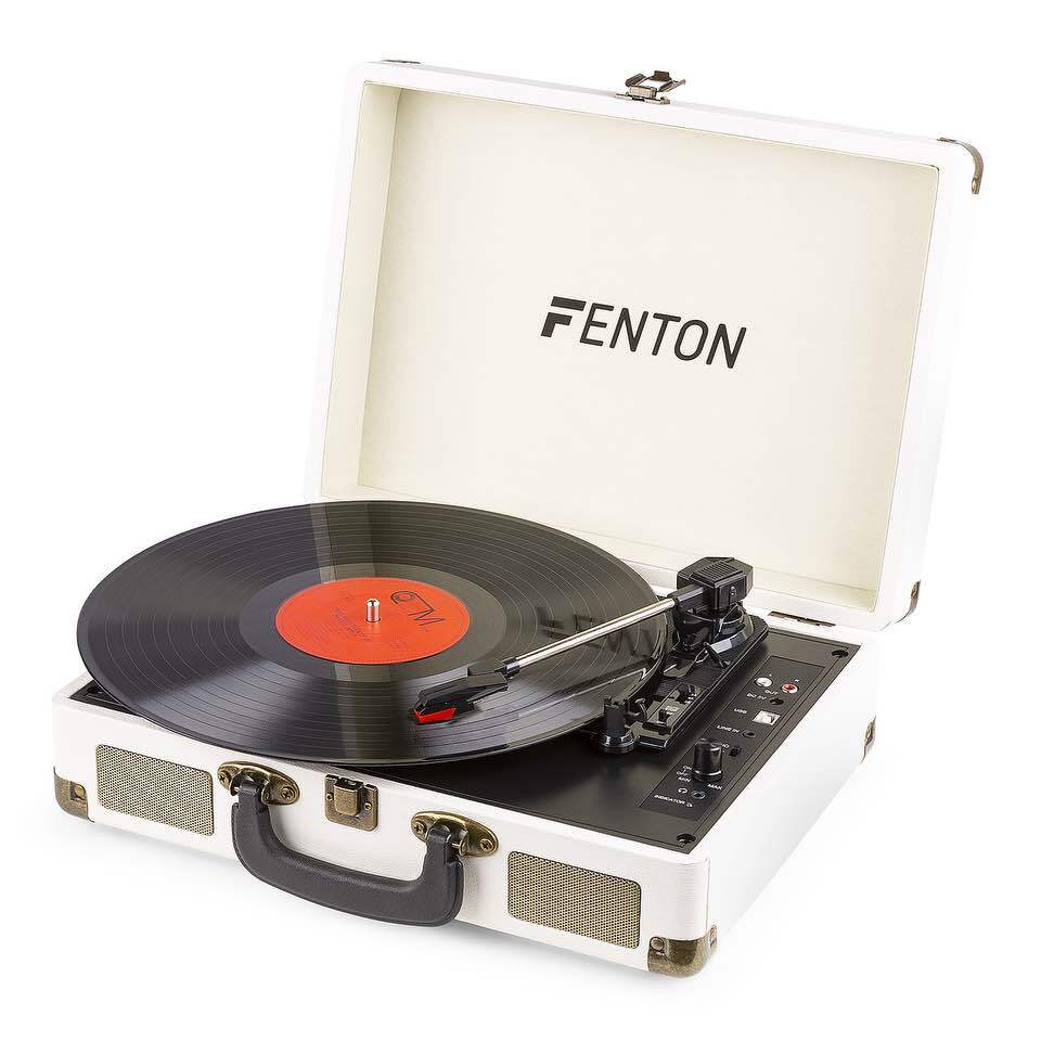 FENTON RP115G RECORD PLAYER CREAM TURNTABLE