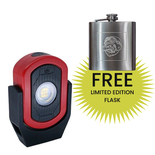 Maxxeon MXN00810 WorkStar Cyclops USB Rechargeable LED Work Light Magnetic RED