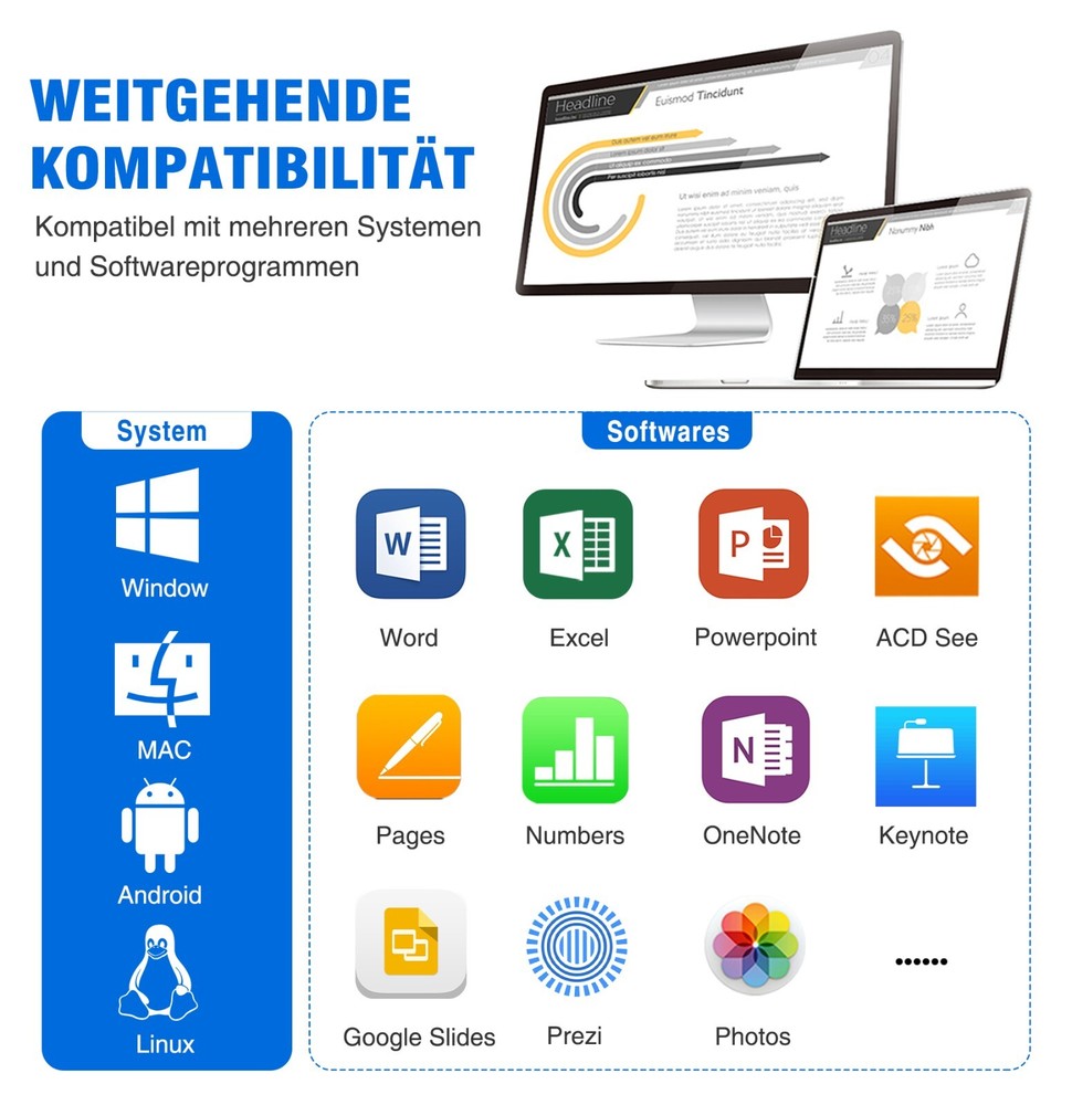 RF 2.4 GHz Presentation Clicker Wireless Presenter USB Powerpoint Clicker Remote