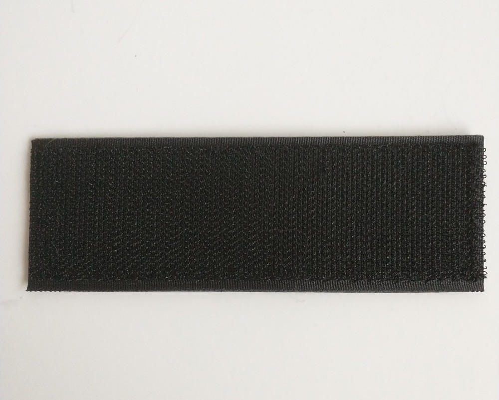 Service Dog Patch Reflective Hook and Loop Black ~4.4" x 1.5"