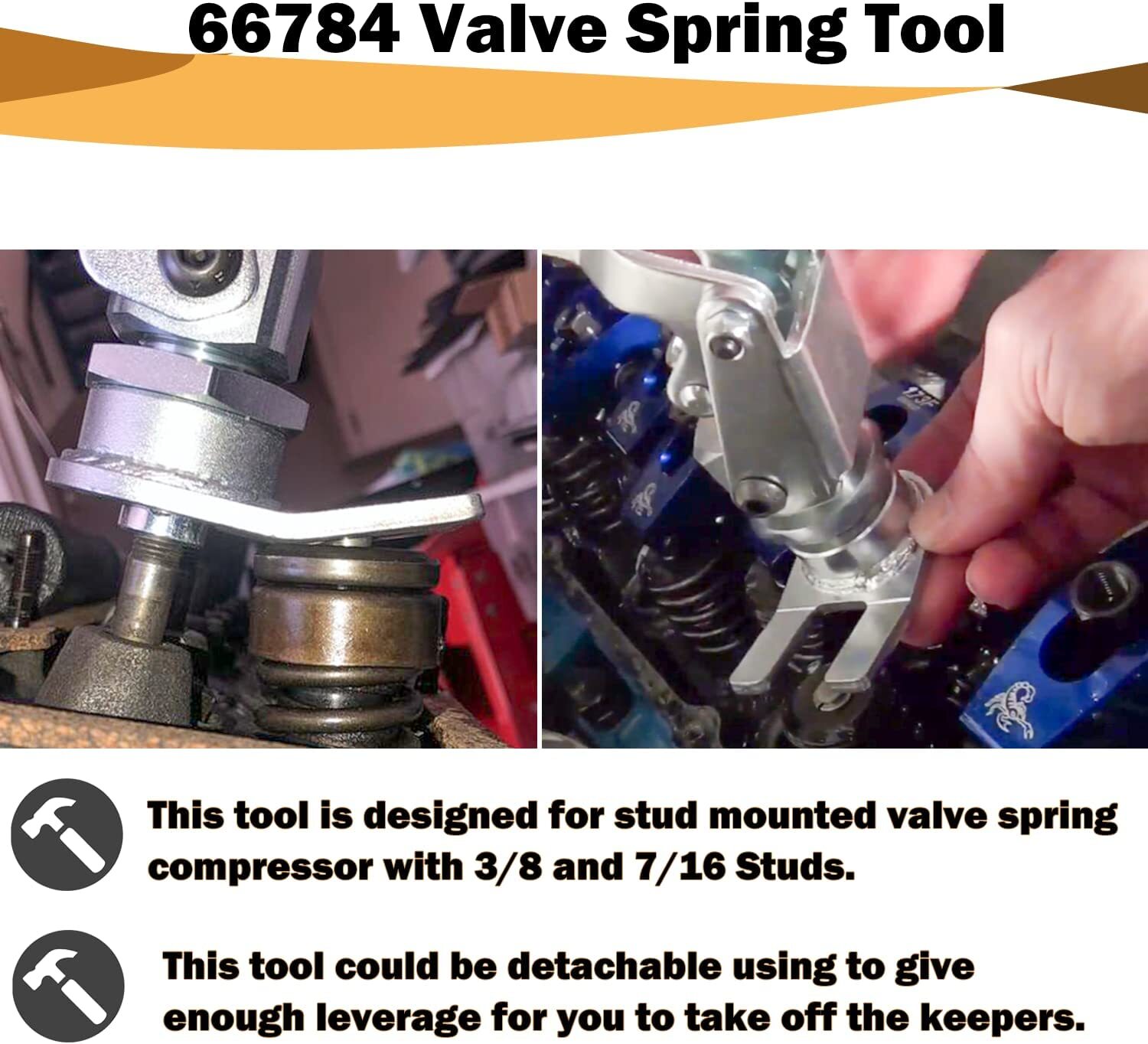 New Proform Valve Spring Compressor Remove Stud Mount FOR all 3/8" & 7/16" 66784