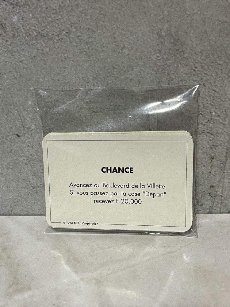 1992 French Monopoly - Replacement Chance cards