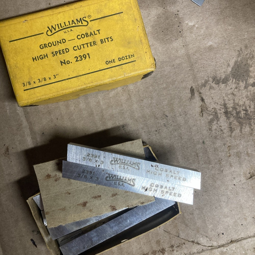 Williams High speed cutter bits, Ground Cobalt