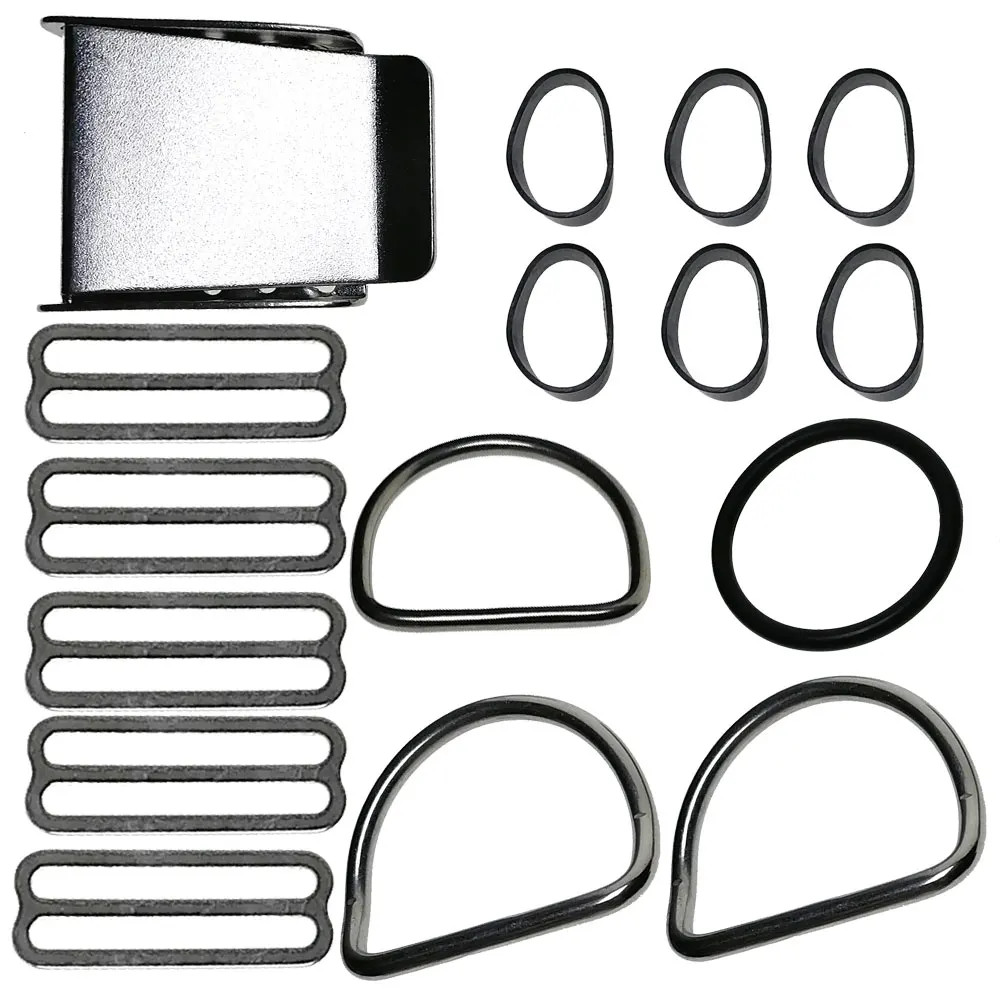 Scuba Diving Backplate DIR Harness Donut BCD Holder Crotch Strap Set