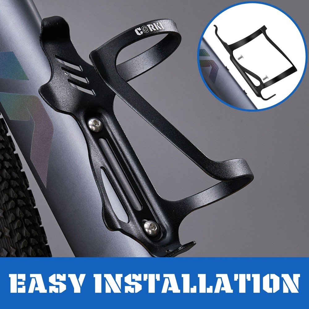 Corki Cycles Left Side Load Water Bottle Cage, Entry Left-2Pack, Black