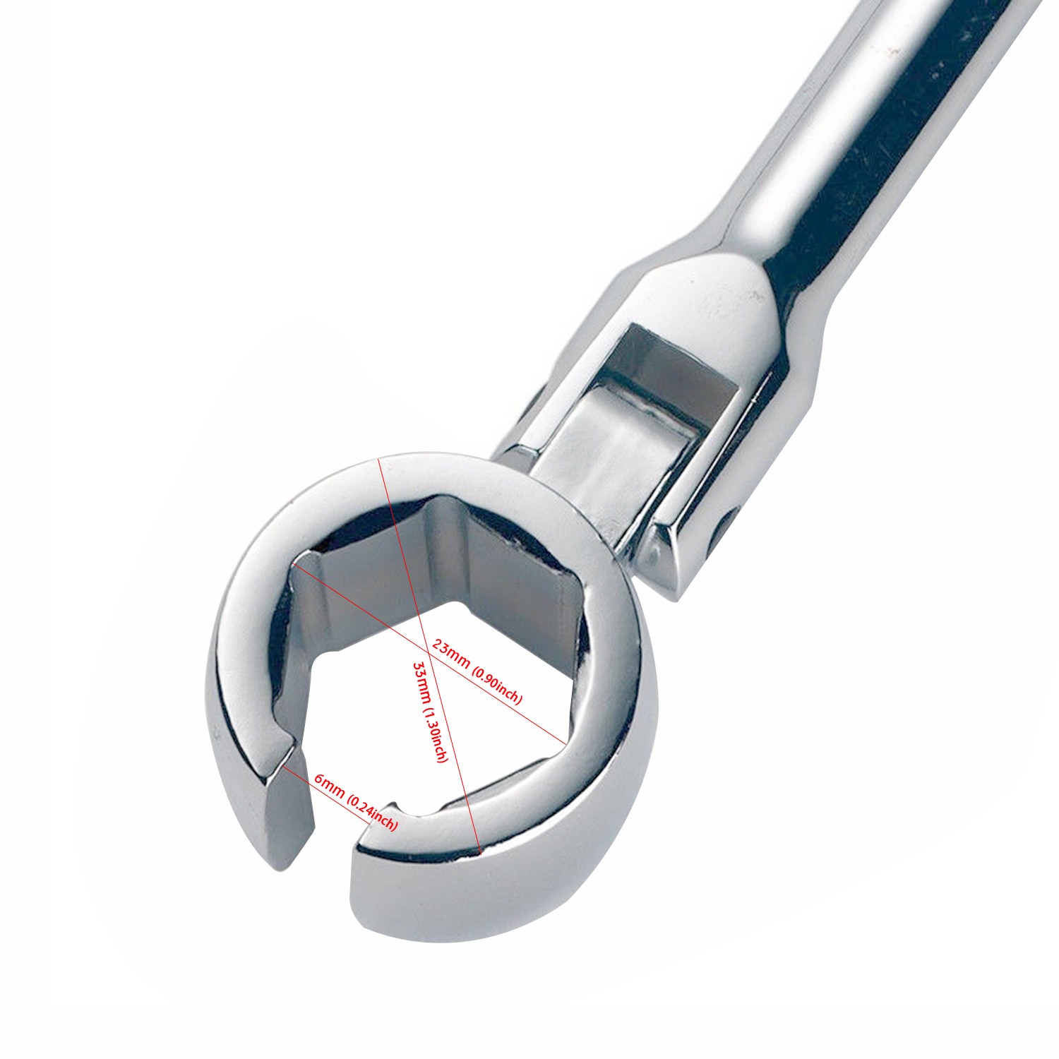 Oxygen Sensor Wrench O2 Flexible Head 7/8" Auto Repair 22mm Hex 6pt Tool SALE