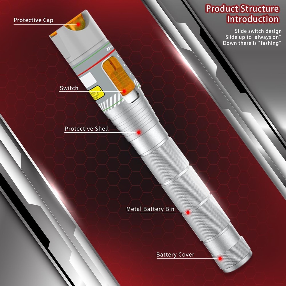 Battery-Powered Visual Fault Locator for Optical Fibers - Compact & Efficient