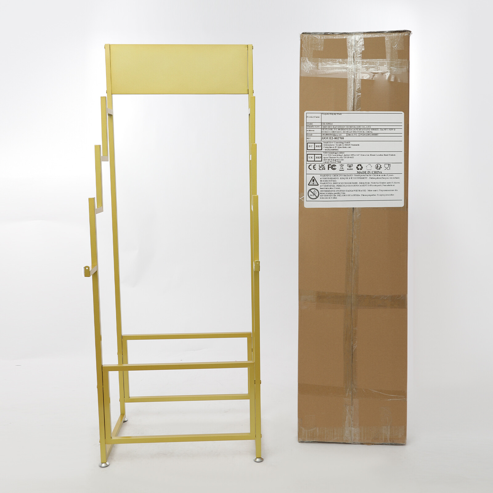 Carpet Display Rack Floor Standing Carpet Display Stand Commercial Organizer New