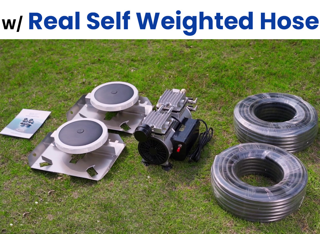 Pond Aerator Aeration System 3/4 HP Pump w/ Timer Heavy Duty 200' Hose Diffuser