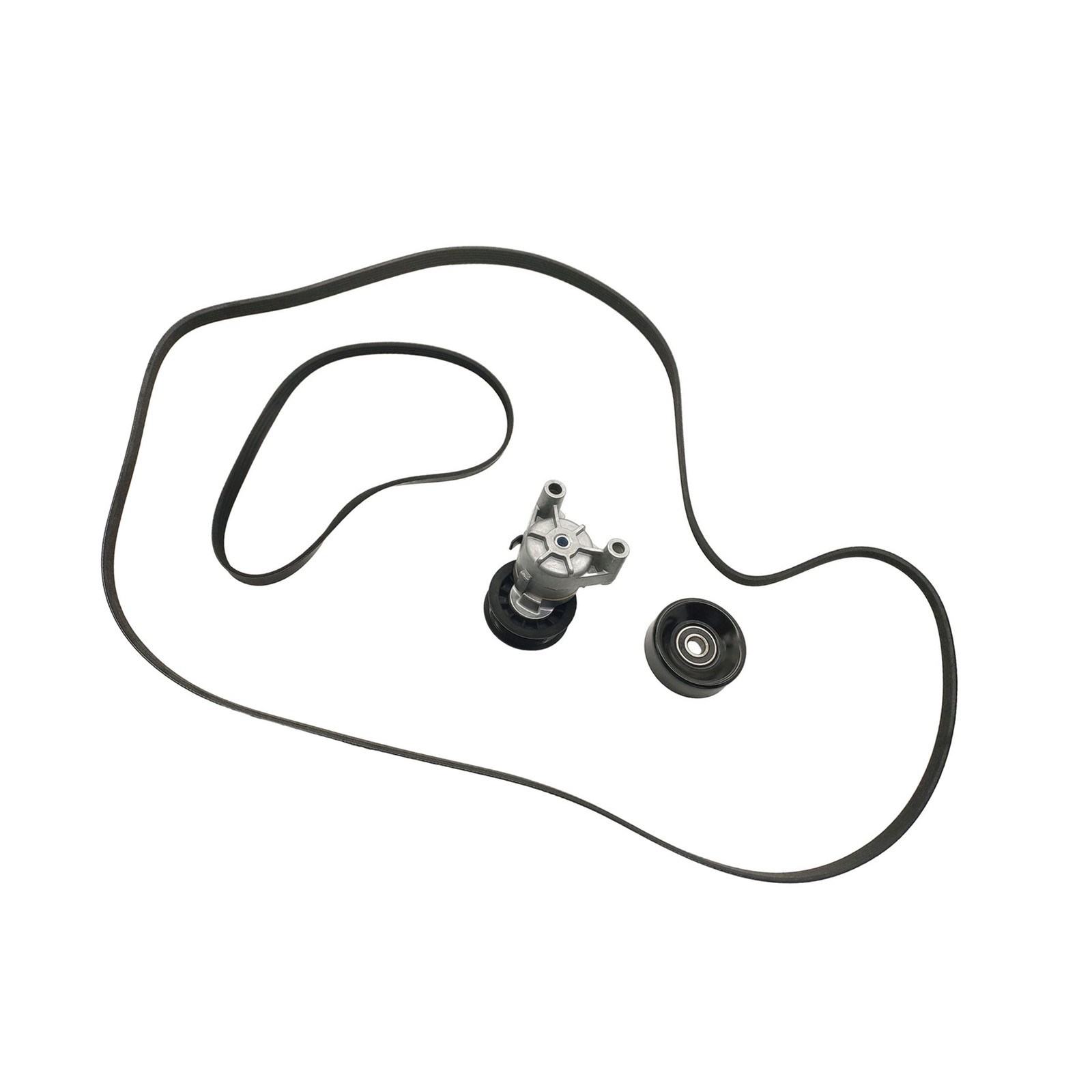 Serpentine Belt Tensioner Pulley Kit for Chevrolet Silverado 1500 2009-2013