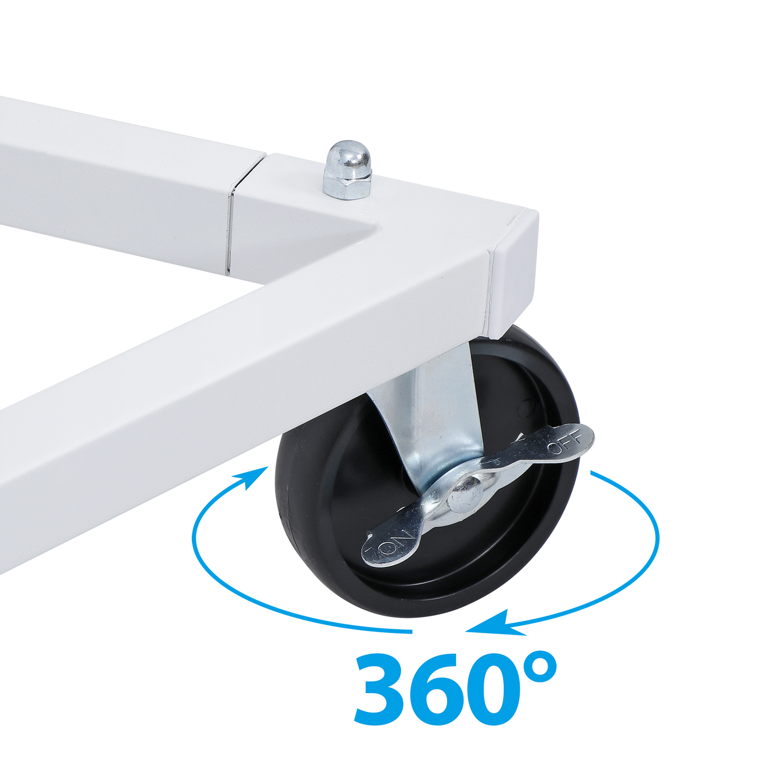 2PCS Commercial Garment Rack Rolling Collapsible Clothing Shelf w/ Wheels Z-Base