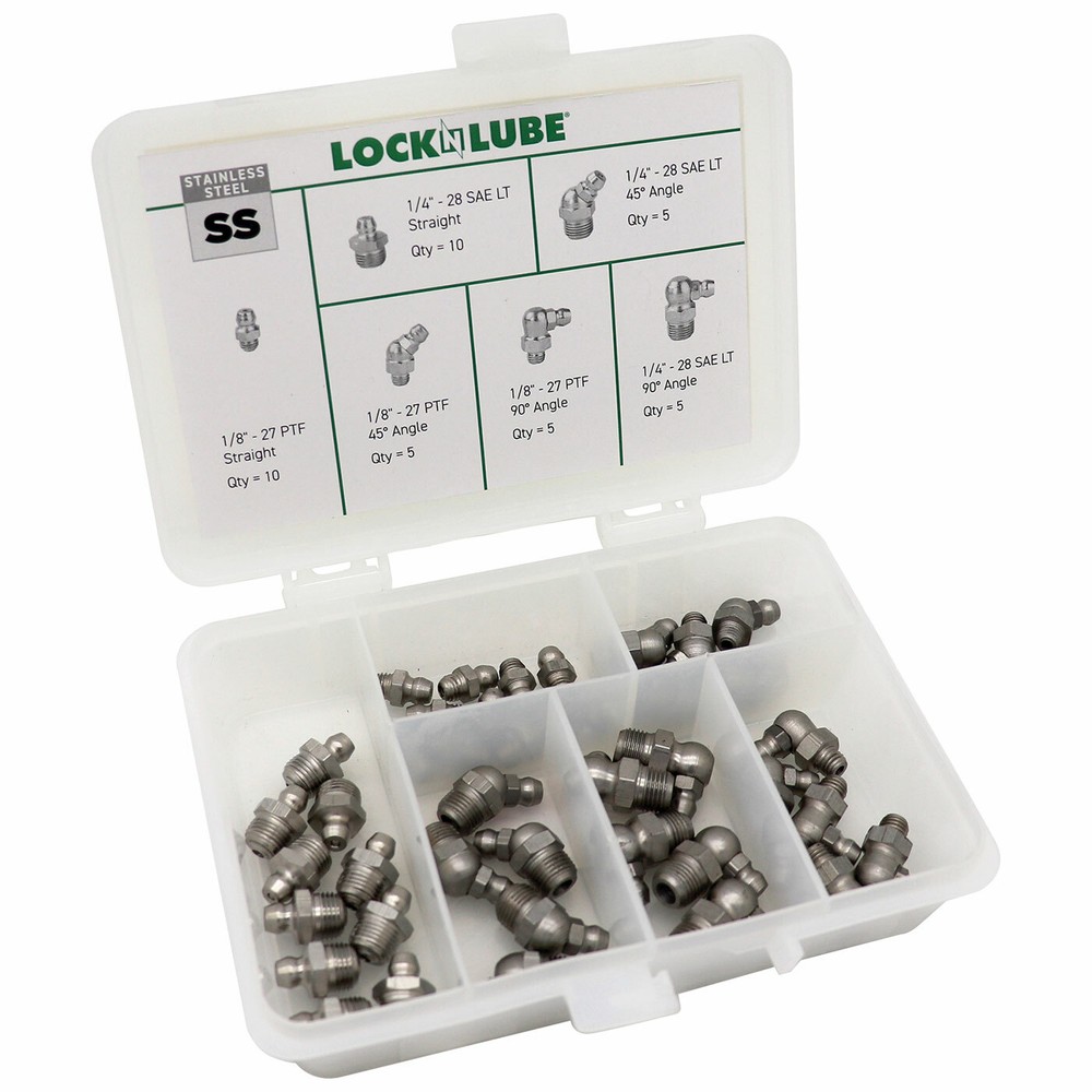 Stainless Steel Grease Fitting Set SAE