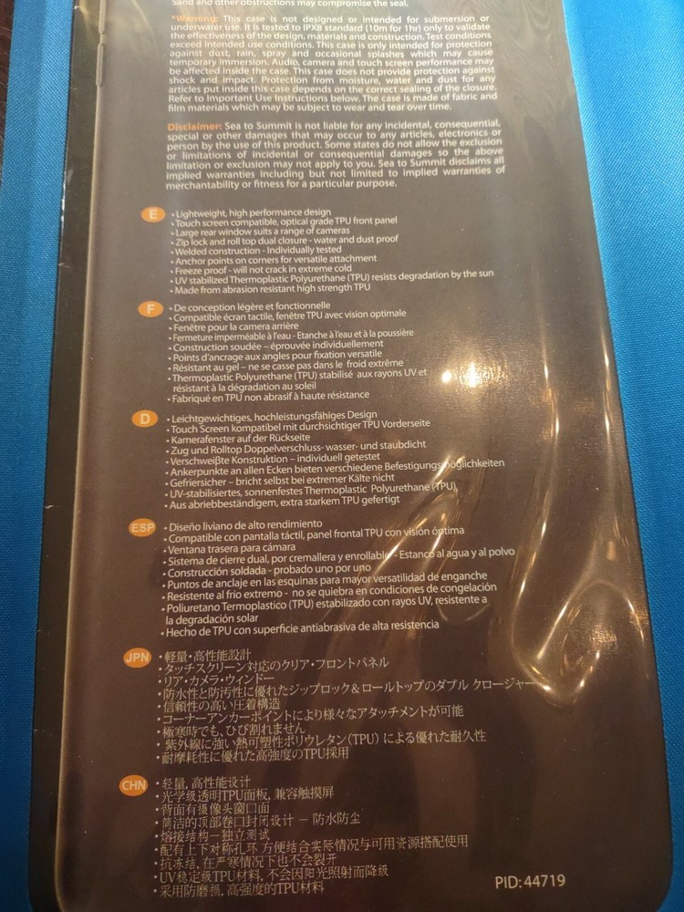 Seatosummit TPU Guide Waterproof Case For Tablets