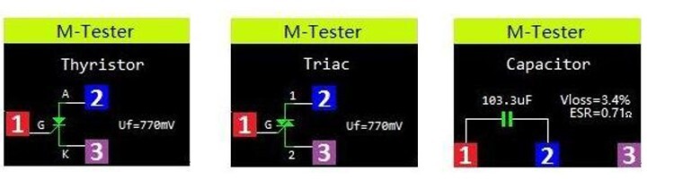LCR-TC1 Multimeter Transistor Tester LCD Display Diode Capacitor Auto Test Meter