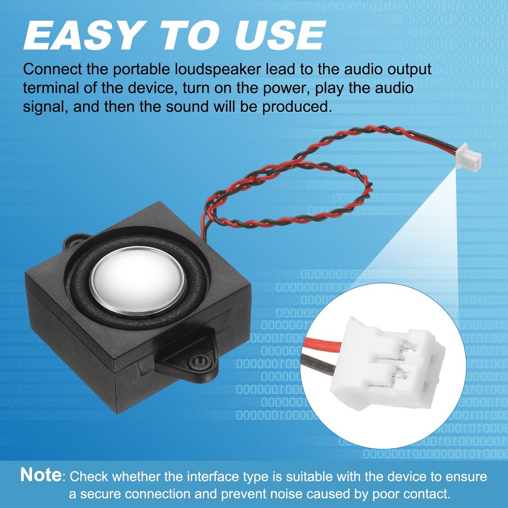 3W 4Ω Mini Speaker, 1PCS Full-Range Portable Micro Loudspeaker, Black Silver
