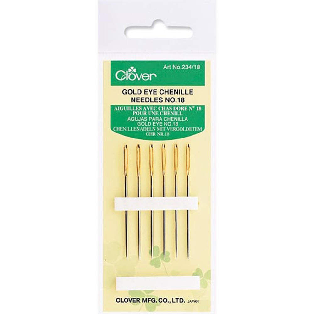 Gold Eye Chenille Needles  Size 18 6/Pkg