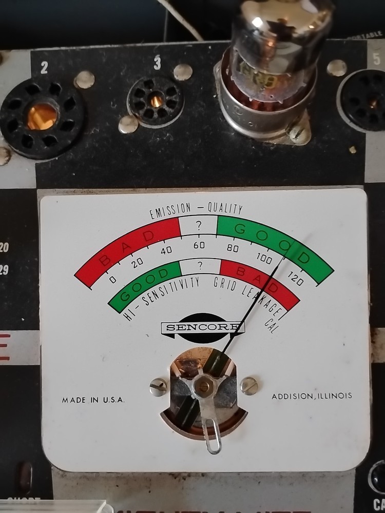 CROSLEY 12AT7 ECC81 High-Mu Dual Triode TESTED BALANCED Emissions 109/120 NOS