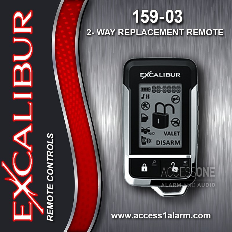 NEW Excalibur 159 2-Way Replacement Remote Control ELVNTRNC For AL-1860-EDPB