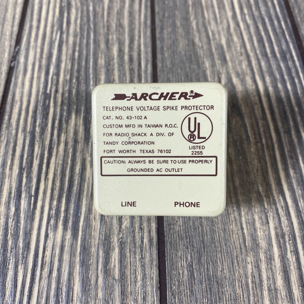 Vintage Archer Telephone Voltage Spike Protector