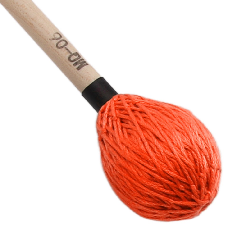 1 Pair Medium Hard Marimba Mallets For Percussion Playing Orange Excellent
