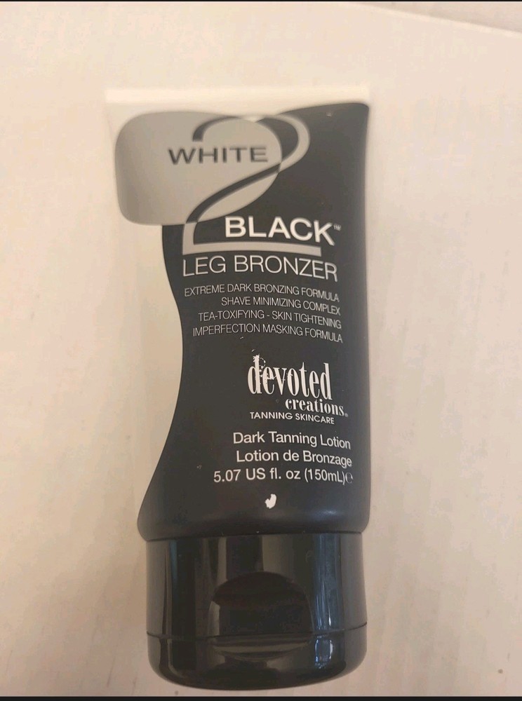 Tanning Bed Devoted Creations White 2 Black Leg Bronzer