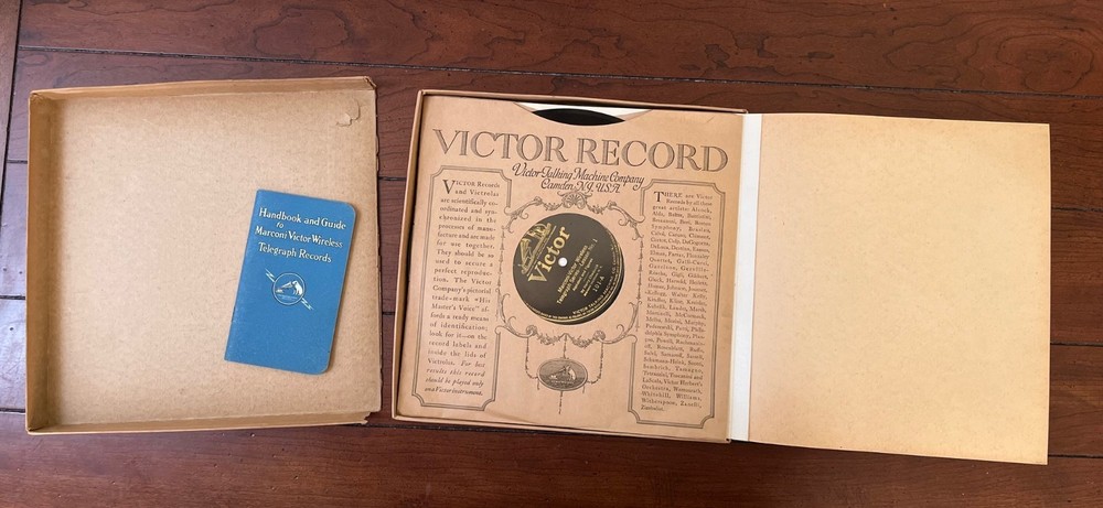 Victor Talking Machine Records Marconi Wireless Telegraphy Course Morse Code RCA